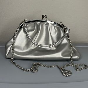 Dull Gray Silver Medium Coin Purse Shaped